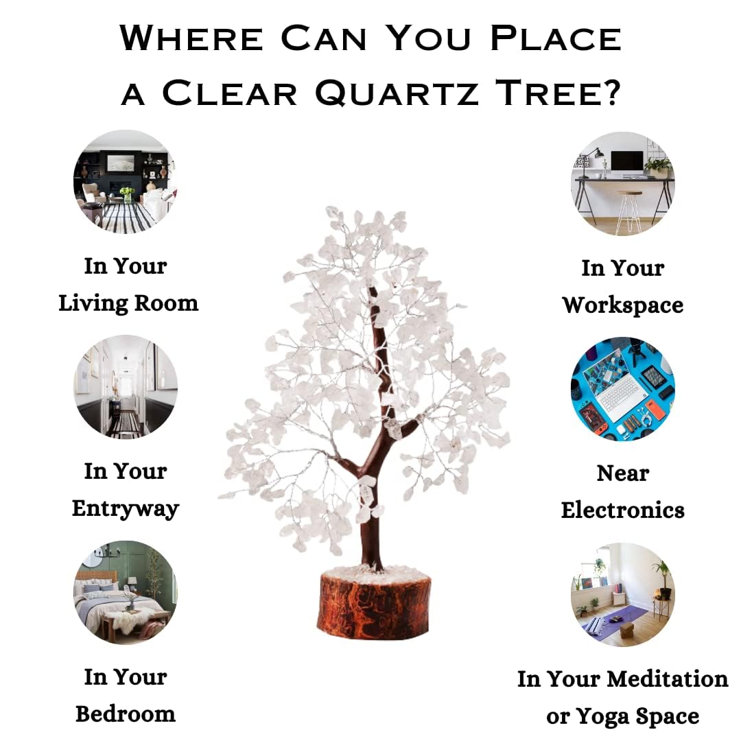 Clear Quartz Crystal Tree: A Powerful Amplifier for , Clarity, and Energy Flow