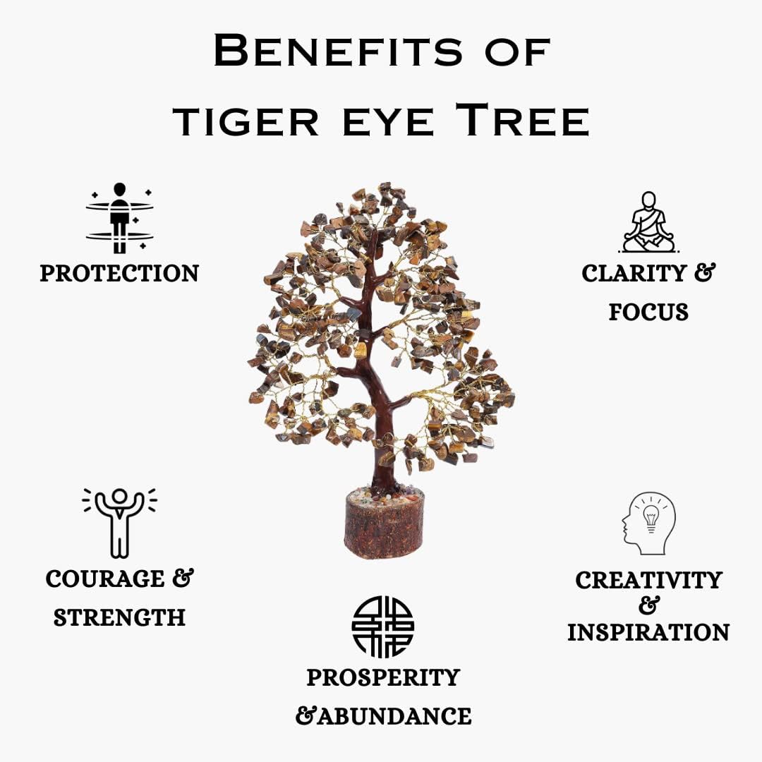 Tiger Eye Crystal Tree: A Powerful Symbol of Strength, Courage, and Grounded Energy