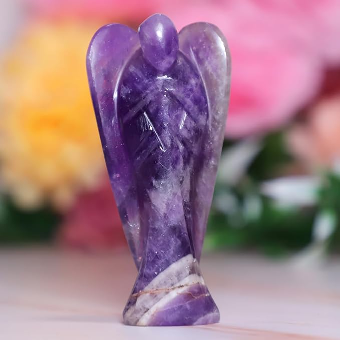 Amethyst Crystal Angel (2 Inches) : Divine Protection, Spiritual Growth, and Inner Peace