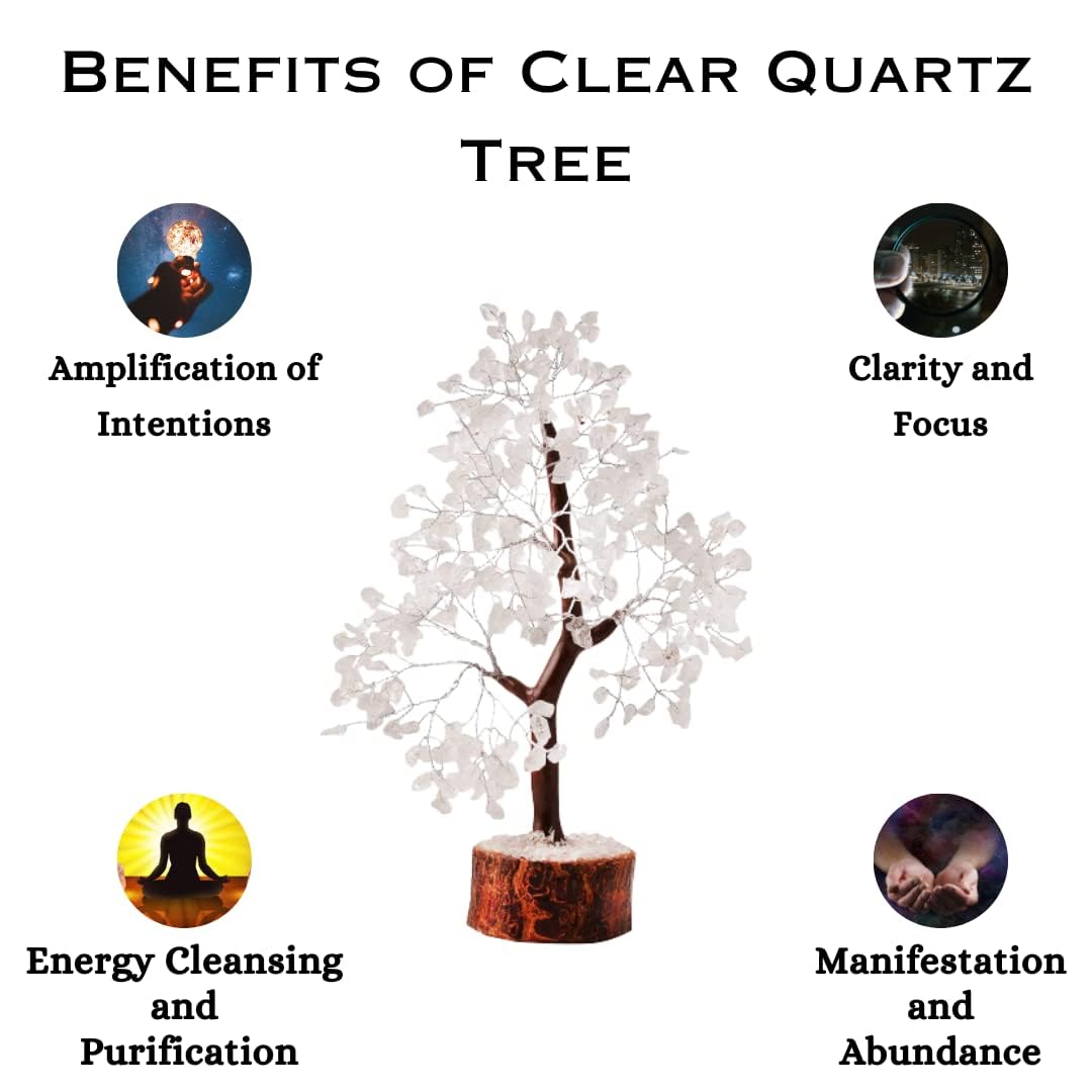 Clear Quartz Crystal Tree: A Powerful Amplifier for , Clarity, and Energy Flow