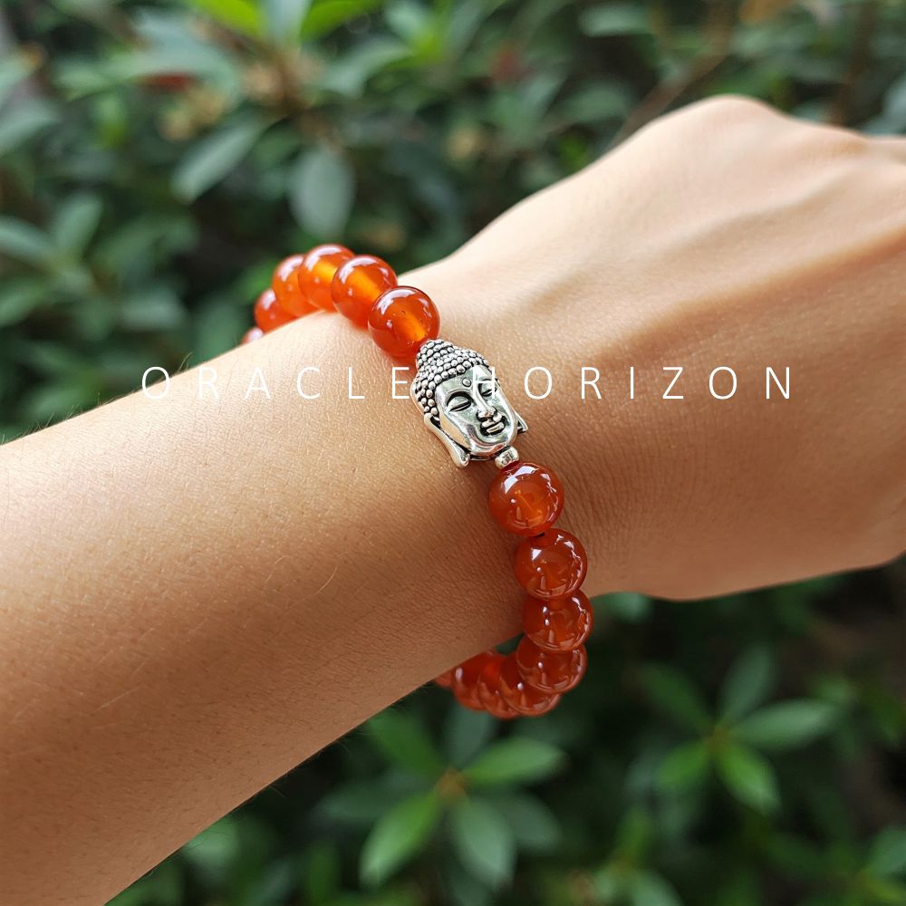 Carnelian Crystal Bracelet | Lab Certified | For motivation, confidence, vitality and energy | For Body Builders - Unisex