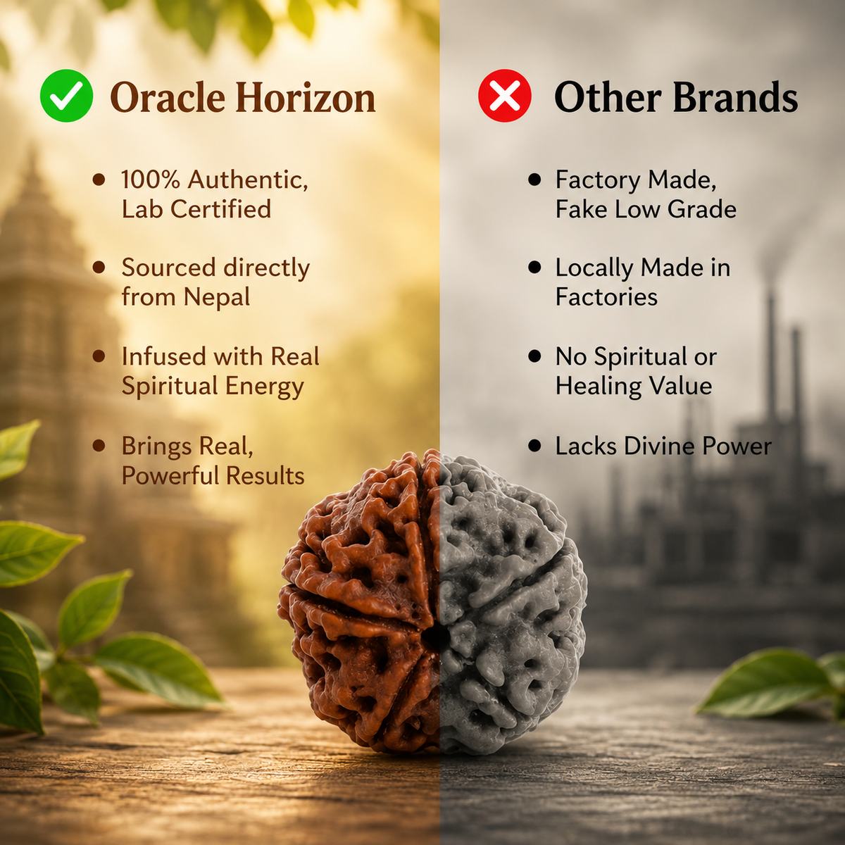 Nepal Origin 6 Mukhi Rudraksha - 17mm to 22mm