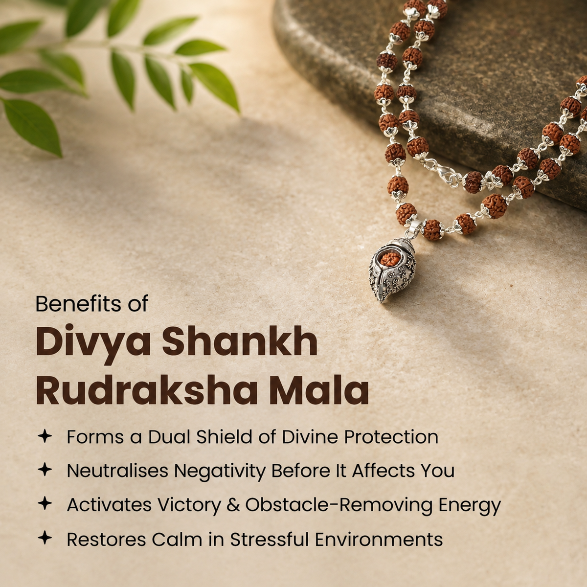 Divya Shankh Rudraksha Mala