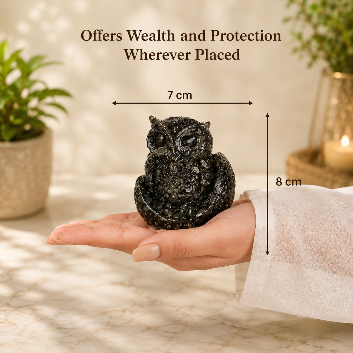 Owl Pyrite Stone