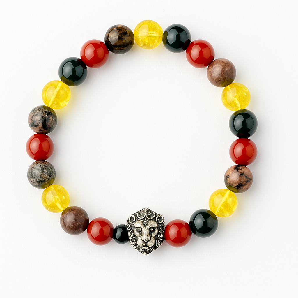 Vitality Power Crystal Bracelet | Lab Certified | Promotes Fitness, Strength, Focus and Blood Circulation - Unisex, 8 mm beads Bracelet