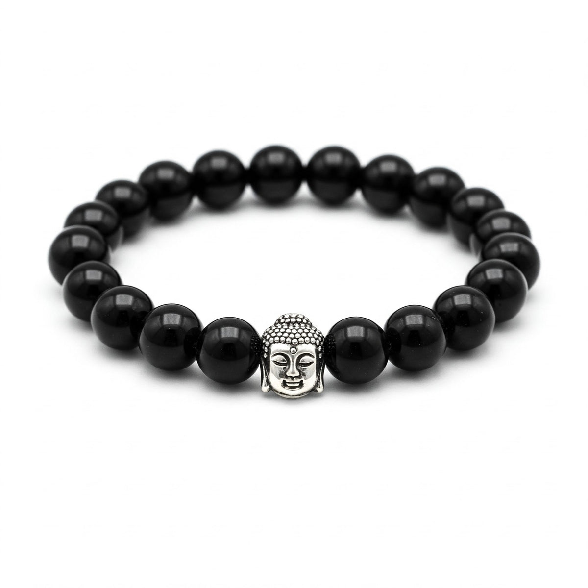 Black Obsidian Crystal Bracelet | Lab Certified | For Evil Eye Protection - Unisex, 8 mm beads Bracelet