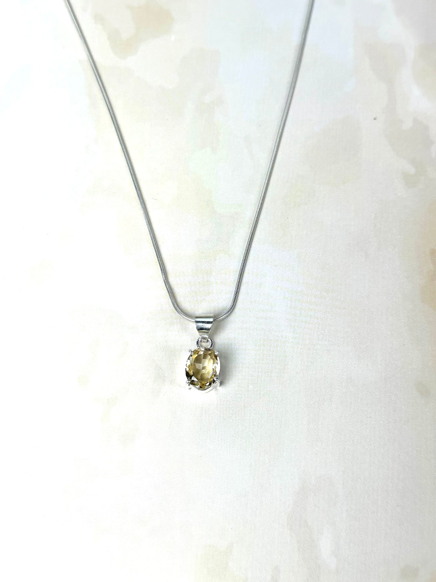 Natural Citrine Crystal Pendant | Lab Certified | For Growth, abundance and confidence - Women