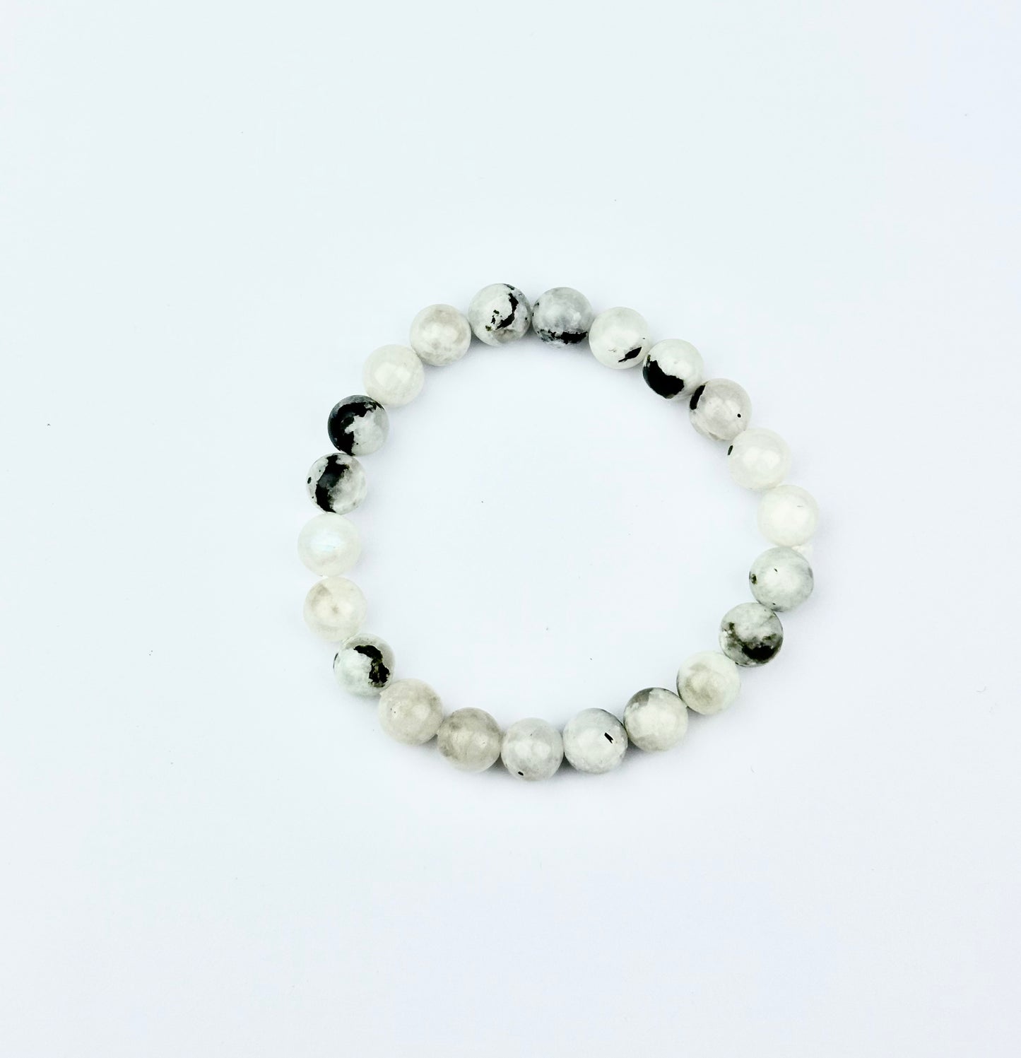 Rainbow Moonstone Crystal Bracelet | Lab Certified | Enhances Fertility, Balances Sacral Chakra and Third Eye Chakra - Unisex, 8 mm beads Bracelet