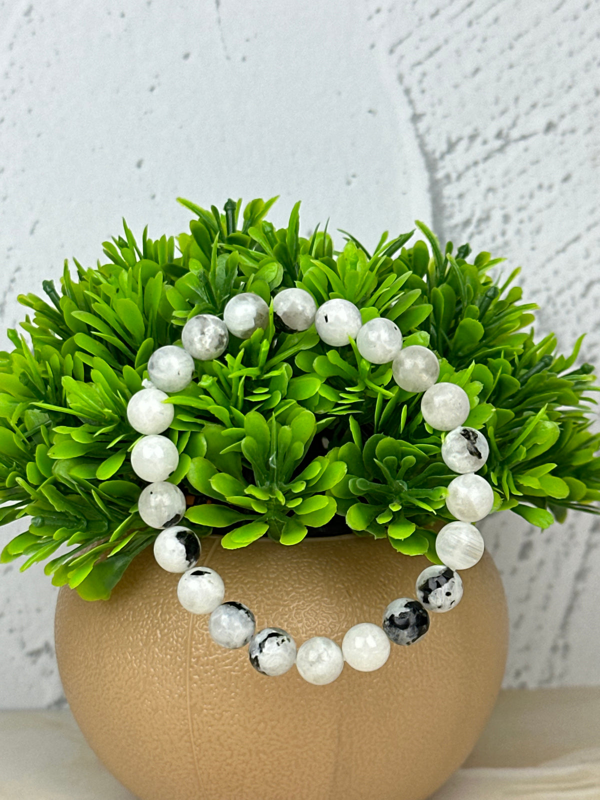Rainbow Moonstone Crystal Bracelet | Lab Certified | Enhances Fertility, Balances Sacral Chakra and Third Eye Chakra - Unisex, 8 mm beads Bracelet