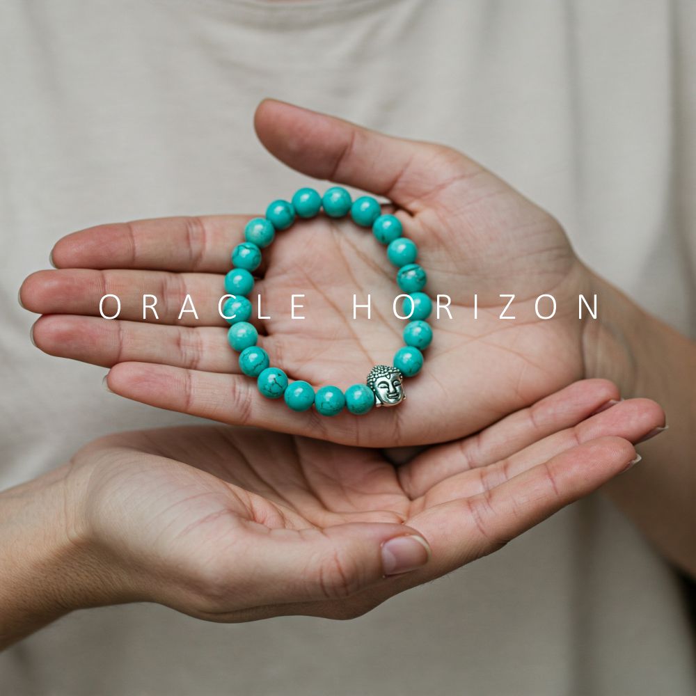 Turquoise Crystal Bracelet | Lab Certified | For , protection, communication and promotes harmony and balance - Unisex, 8 mm beads Bracelet