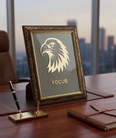 Focus: Eagle Blue-Eye Sentinel Pyrite Frame