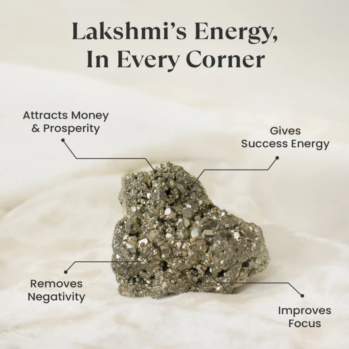 Pyrite Abundance Stone with Raw Selenite Charging Tray