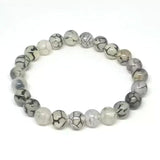 Dragon Vein  Crystal Bracelet | Lab Certified | Protection, Courage, Vitality and Emotional  - Unisex, 8 mm beads Bracelet