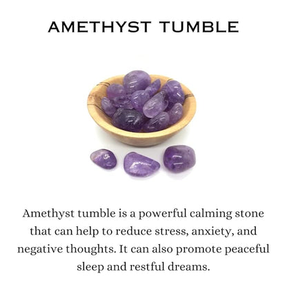 Amethyst Crystal Tumbles: Harness Tranquility, Intuition, and Spiritual Growth
