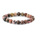 Rhondonite  Crystal Bracelet | Lab Certified | Emotional , promotes forgiveness, self love and acceptance - Unisex, 8 mm beads Bracelet