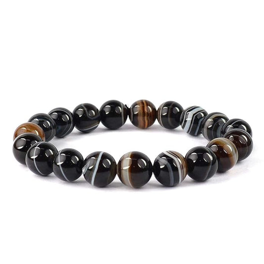 Sulemani Hakik Healing Crystal Bracelet | Lab Certified | For Protection, Emotional  and Grounding - Unisex, 8 mm beads Bracelet