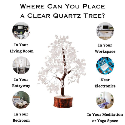 Clear Quartz Crystal Tree: A Powerful Amplifier for , Clarity, and Energy Flow