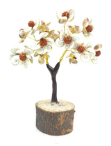 Gomti Chakra Tree with Rudraksh Beads for Good Health, Wealth & Prosperity | Handmade Gemstone Gomati Chakra Original Tree Gift Ideas for House Warming Positive Energy