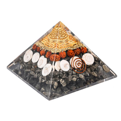 Money Magnet Pyramid | Pyrite with copper coil | Shree Yantra | Gomti Chakra | Rudraksh