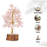 Heart Harmony Bundle  Buy 1 Get 3 FREE: Rose Quartz Bracelet + FREE Heart Pendant, Gem Tree; Selenite Plate
