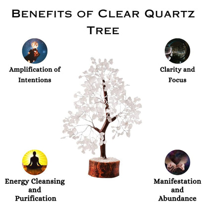Clear Quartz Crystal Tree: A Powerful Amplifier for , Clarity, and Energy Flow