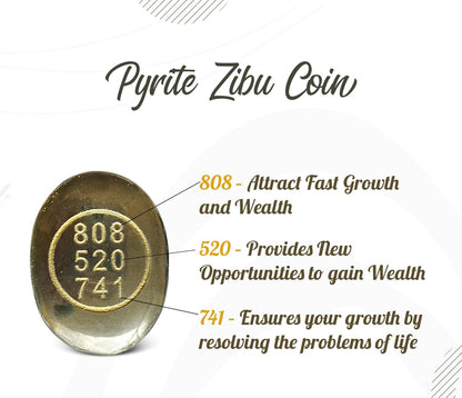 Oracle Horizon Pyrite Zibu Coin – Abundance, Healing & Protection
