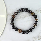 Sulemani Hakik Healing Crystal Bracelet | Lab Certified | For Protection, Emotional  and Grounding - Unisex, 8 mm beads Bracelet