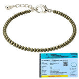 Oracle Horizon – Raw Pyrite Prosperity Combo ✨ Pyrite Anklet + FREE Selenite Charging Tray