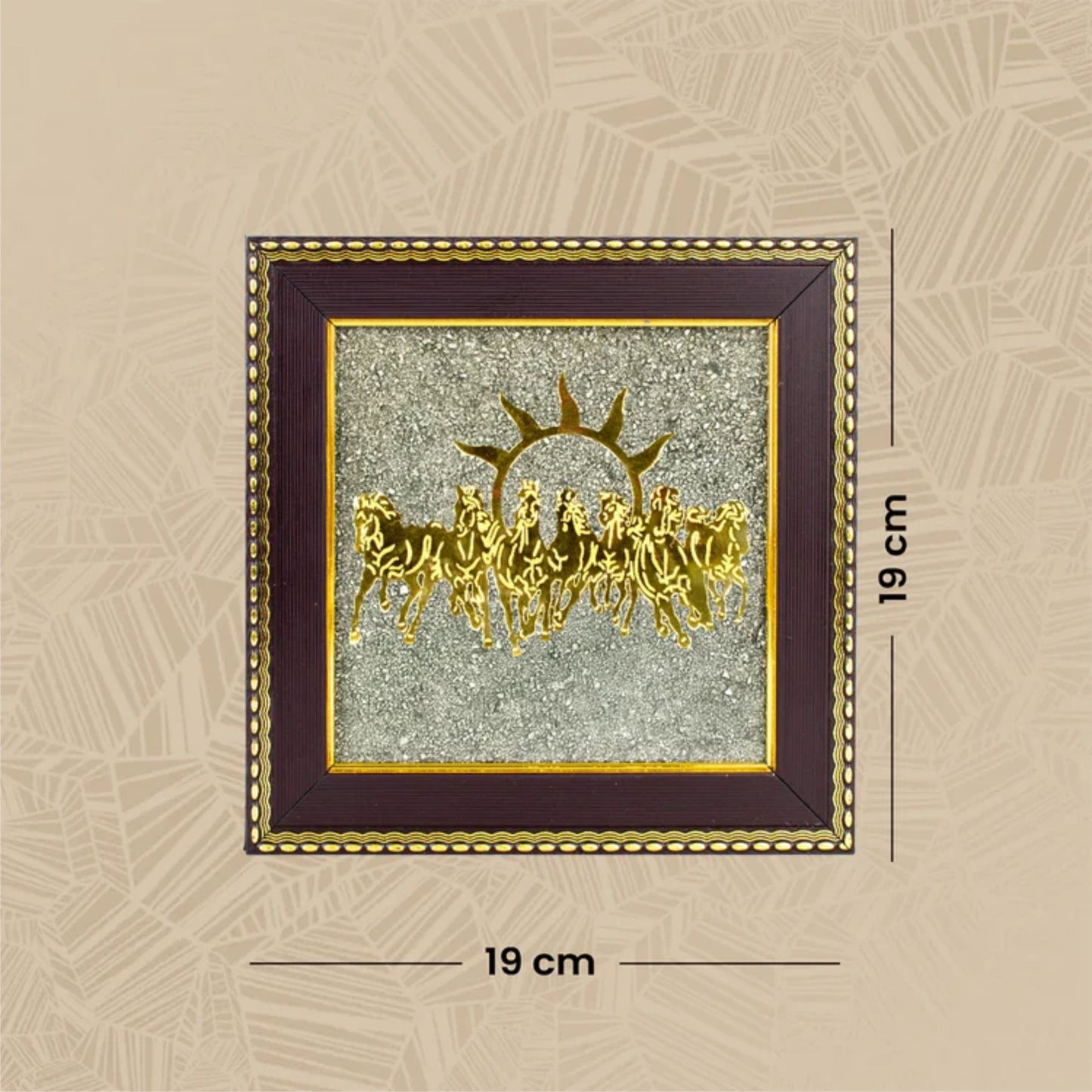 Oracle Horizon 7 Horse on Raw Pyrite Frame