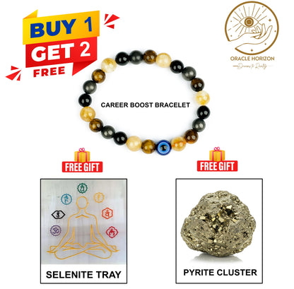 Millionaire Mindset Crystal Combo-Career Boost Kit – Buy 1 Get 2 FREE Amplify your energy || Magnetize success ||Attract unstoppable wealth