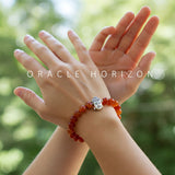 Carnelian  Crystal Bracelet | Lab Certified | For motivation, confidence, vitality and energy | For Body Builders - Unisex