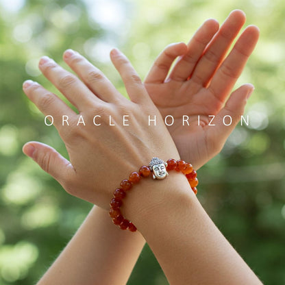 Carnelian  Crystal Bracelet | Lab Certified | For motivation, confidence, vitality and energy | For Body Builders - Unisex