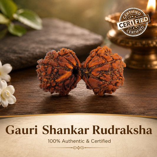 Nepal Origin Gauri Shankar Rudraksha - 17mm to 22mm
