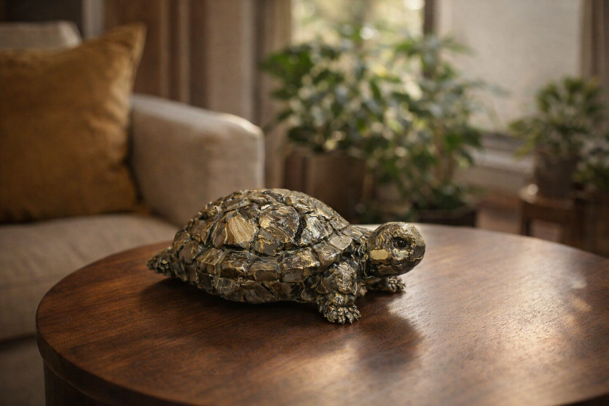 Pyrite Tortoise – The Guardian of Wealth, Stability & Long-Lasting Success
