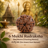 Nepal Origin 6 Mukhi Rudraksha - 17mm to 22mm