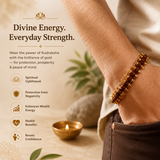 Gold Plated Rudraksha Bracelet