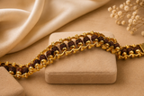 Gold Plated Rudraksha Bracelet