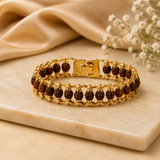 Gold Plated Rudraksha Bracelet