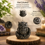 Owl Pyrite Stone