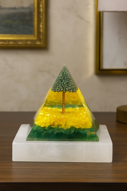 Oracle Horizon – CROREPATI Money Magnet Pyrite Pyramid | Pre-Energized | 20X More Powerful