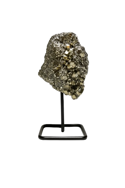 Pyrite Crystal Stand: A Symbol of Strength and Abundance | Money Magnet