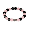 Love and Protection  Crystal Bracelet | Rose Quartz and Obsidian | Lab Certified | Promotes love and protection - Unisex, 8 mm beads Bracelet