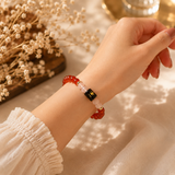 Virgo (कन्या राशि) Zodiac Carnelian & Milky Quartz Bracelet  (Bracelet + Free Raw Selenite Tray/Plate)