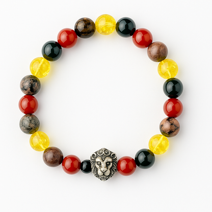 Vitality Power  Crystal Bracelet | Lab Certified | Promotes Fitness, Strength, Focus and Blood Circulation - Unisex, 8 mm beads Bracelet