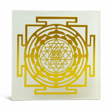 Sampurna Dhan Shakti Combo – Selenite Cleansing Tray & Energy Pyramid