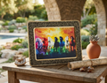 7 Horse Pyrite Frame – Prosperity &amp; Success Decor