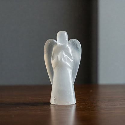 Selenite Angel (2 inches) - Divine protection, Guidance, and Spiritual growth