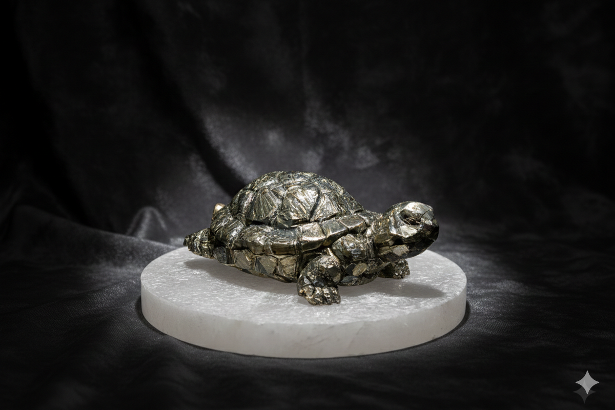 Pyrite Tortoise – The Guardian of Wealth, Stability & Long-Lasting Success