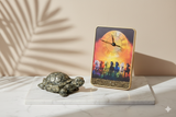 Raw Pyrite with 7 Horse & Peacock Clocks