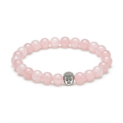 Heart Harmony Bundle  Buy 1 Get 3 FREE: Rose Quartz Bracelet + FREE Heart Pendant, Gem Tree; Selenite Plate